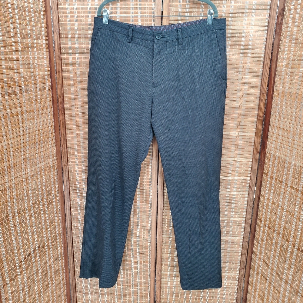♧ English Laundry Finchley Mens Flat Front Trousers Size 36x32 Gray